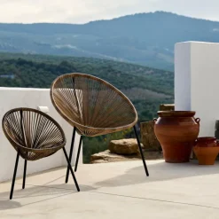 ACAPULCO Chaise Lounge Set De 2 Sable