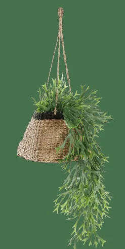 BAKU Pot à Suspendre Noir, Naturel