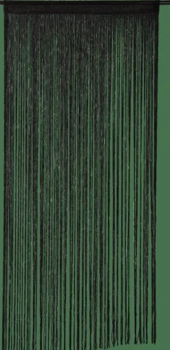 BLACK Rideau à Franges Noir