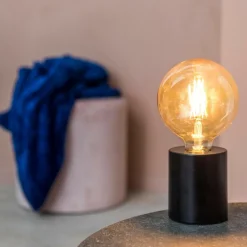 CILINDER Lampe De Table Noir