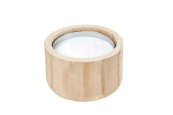 CITRONELLA WOOD Bougie De Jardin Blanc