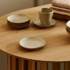 EARTH MARL Assiette Crème