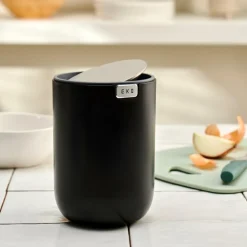 EKO Mini Poubelle De Table 1,5l Noir