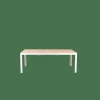 ETHAN Table Extensible Blanc, Naturel