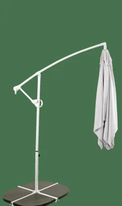 FIJI Parasol Déporté Sans Pied De Parasol Gris Clair