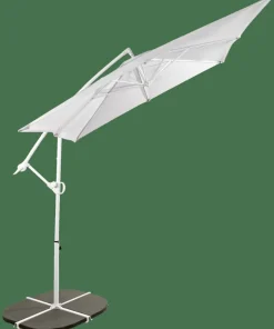 FIJI Parasol Déporté Sans Pied De Parasol Gris Clair