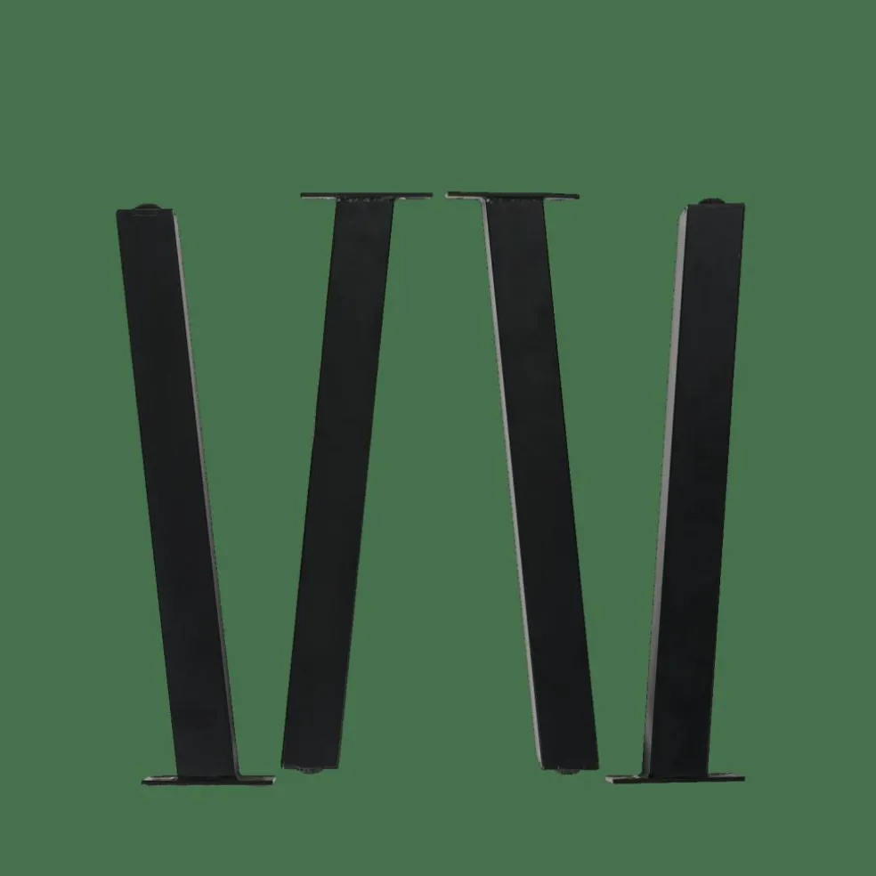 FORMAX Table De Jardin Avec Pieds Noir