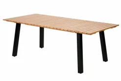 FORMAX Table De Jardin Avec Pieds Natural/noir