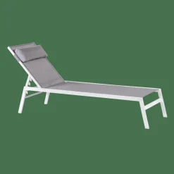 HUGO Chaise Longue Blanc, Gris