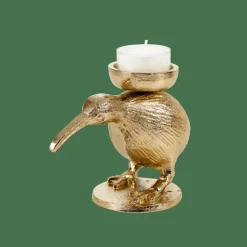 KIWI Support Pour Bougie Chauffe-plat Doré