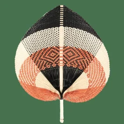 LANKA Éventail Noir, Brun, Naturel