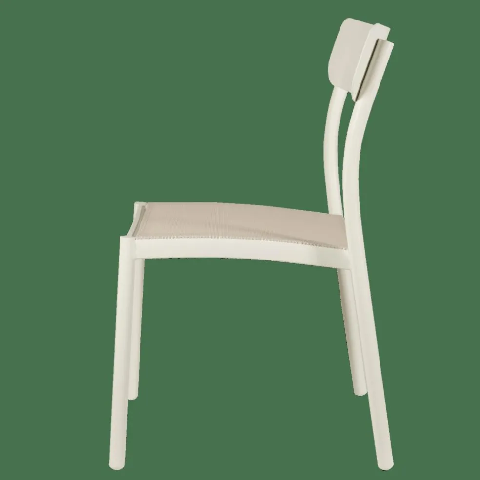 MAVAS Chaise Empilable Blanc