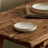 MINERAL MARBLE Assiette Blanc