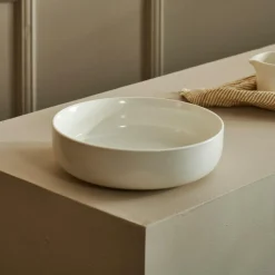 MOON Assiette Creuse Blanc