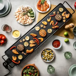 NEW PLANCHA Plaque à Griller XXXL Noir