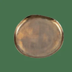 OVALS Plat De Présentation Doré