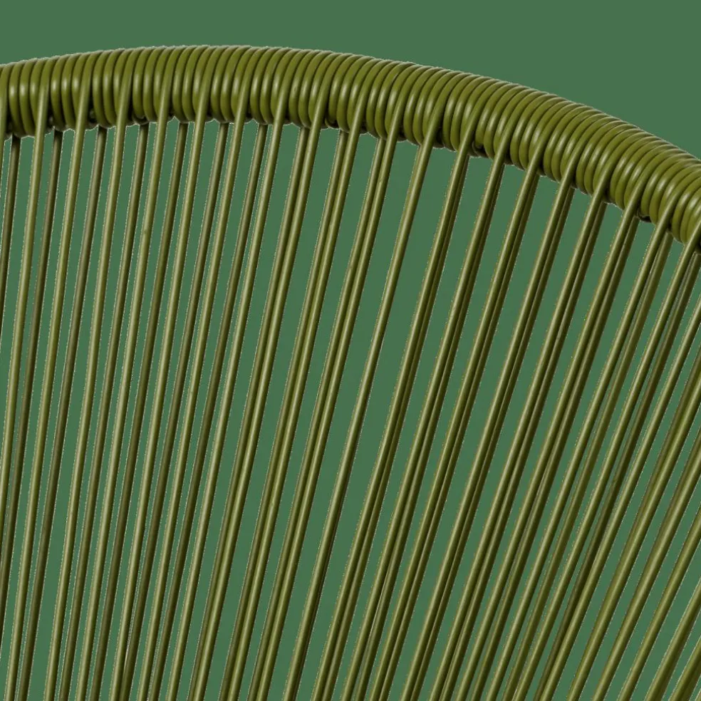 PAPAYO Chaise Lounge Avec Coussin Vert