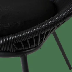 PAPAYO Chaise Lounge Noir