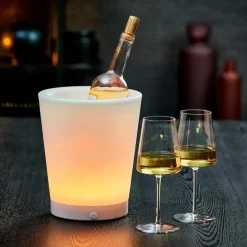 PARTY Seau à Glace Avec Moodlight Blanc