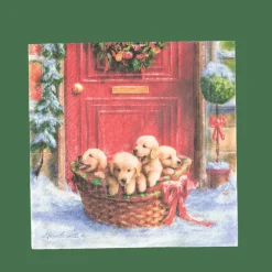 PUPPIES Set De 20 Serviettes Multicolore