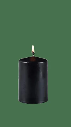 PURE Bougie Cylindrique Noir