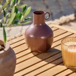 RONDO Vase Brun Foncé