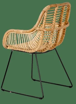 ROTAN Chaise De Salle à Manger Naturel