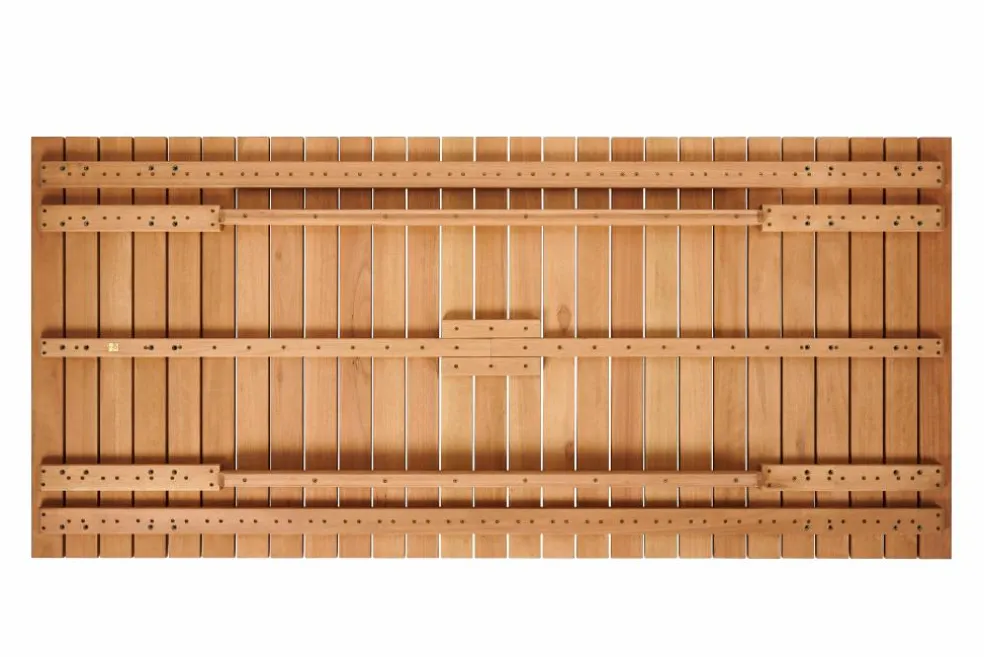 TEAK LUXE Chaise Longue Naturel