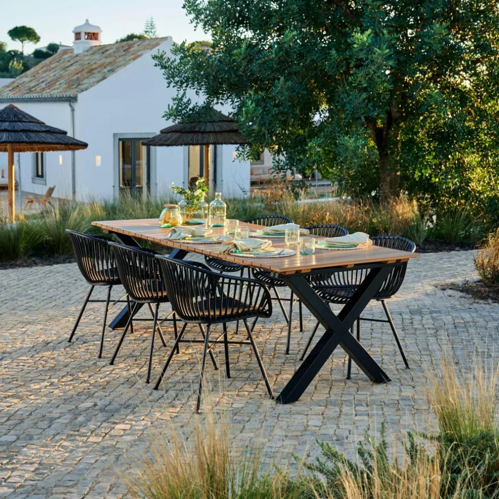 TEAK LUXE Chaise Longue Naturel