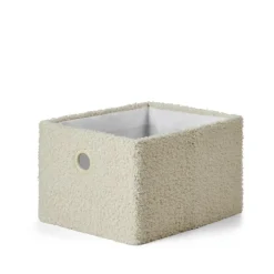 TEDDY Panier Pliable Blanc Cassé