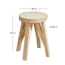 XANDER Table D'appoint Naturel